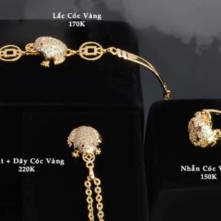Bộ trang sức nữ con cóc ngậm tiền