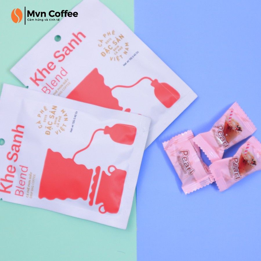 Cà Phê Đặc Sản Phin Giấy tiện lợi - DripBag Khe Sanh Blend (5 gói) 60g - Mvn Coffee