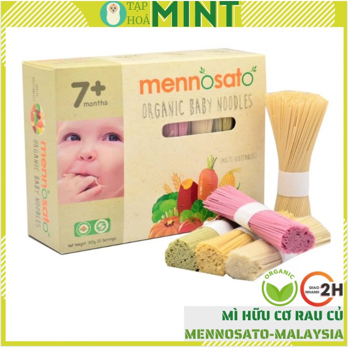 Mì ăn dặm rau củ hữu cơ mennosato cho bé từ 7m - Tạp hoá mint