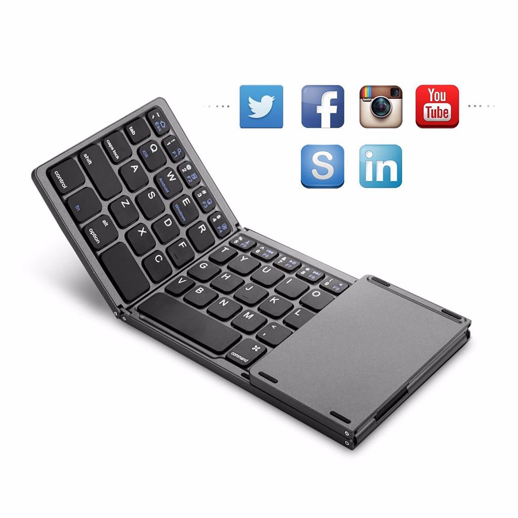 Bàn phím chuột không dây kết nối Bluetooth cho iOS / Android / Microsoft