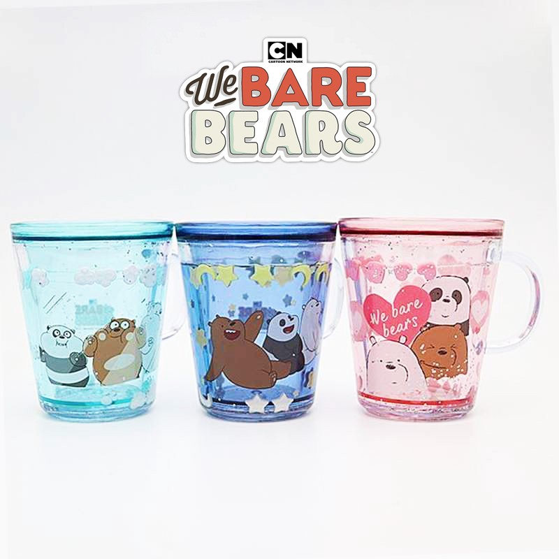 Cốc ly nhựa anh em gấu Bare Bear Chúng tôi đơn giản là gấu 260ml