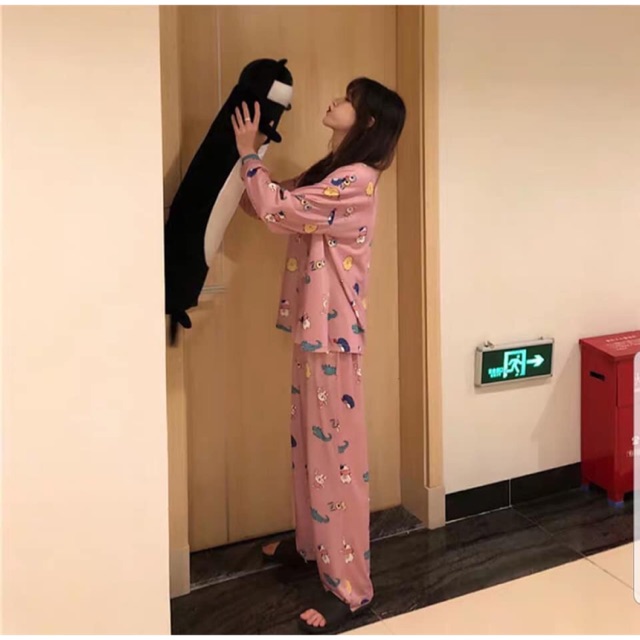 ⚡️SIÊU HOT⚡️BỘ THUN HOẠT HÌNH TAY DÀI QUẦN DÀI MẶC NHÀ | BigBuy360 - bigbuy360.vn