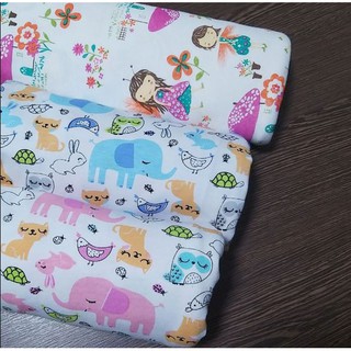 Vải cotton set bé gái