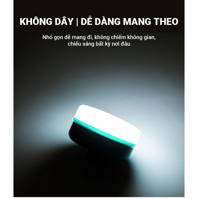 Bóng đèn LED sạc tích điện C12 đầu hút nam châm chống nước với 3 chế độ đèn siêu sáng