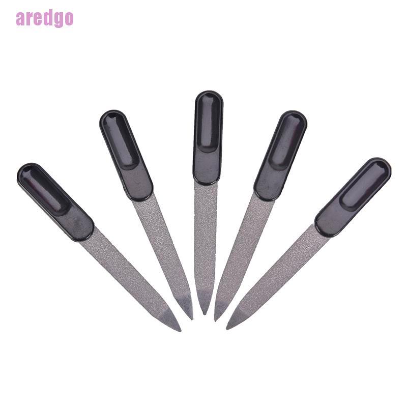 (Hàng Mới Về) Bộ 5 Cây Dũa Móng Tay 2 Mặt Bằng Nhựa