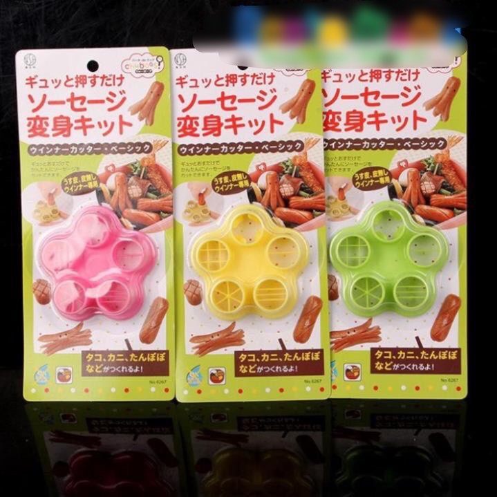 Khuôn tạo hình xúc xích trang trí bento - Cao cấp