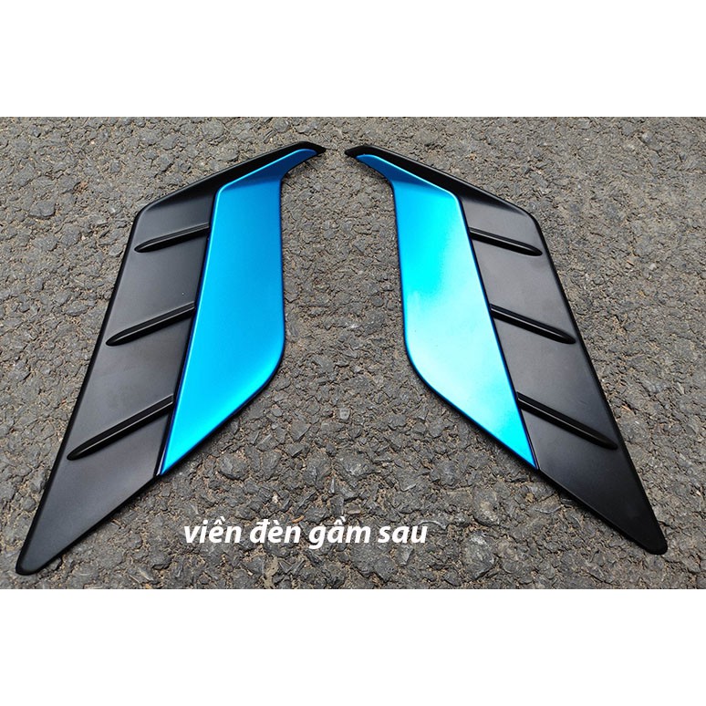 Viền Đèn Gầm Trước Sau Xe Cross 2020 2021 2022 - màu xanh và bạc