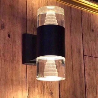 Đèn led gắn tường 2 đầu, đèn ngủ , đèn cột phi 90 có 3 màu 3 chế độ