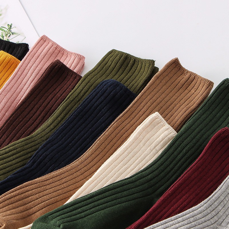Vớ Tất Trơn Cao Gân Hàn Quốc Cotton kháng khuẩn, hàng loại 1 bao đổi trả dành cho cả nam và nữ MRSOCKS - VC068