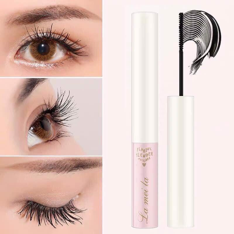 mascara siêu mảnh✨mascara siêu dài mi chuốt mi dài mịn vỏ hồng hàng nội địa trung