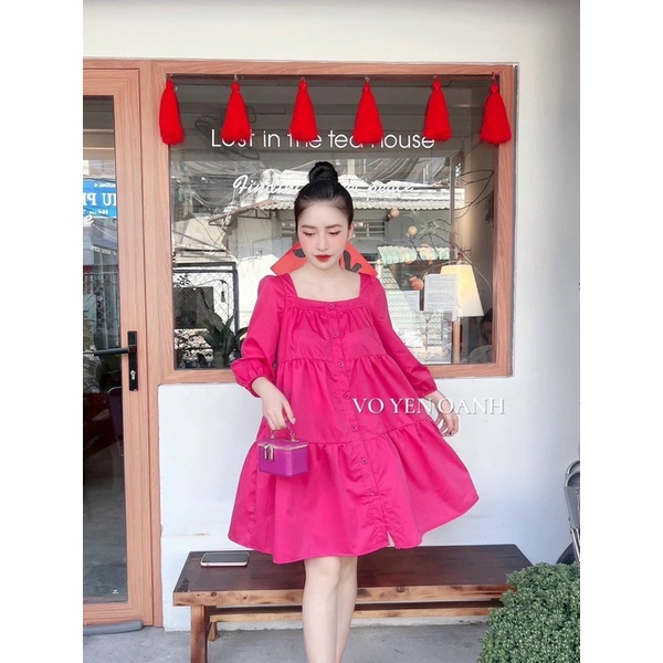 VÁY BABY DOLL HỒNG