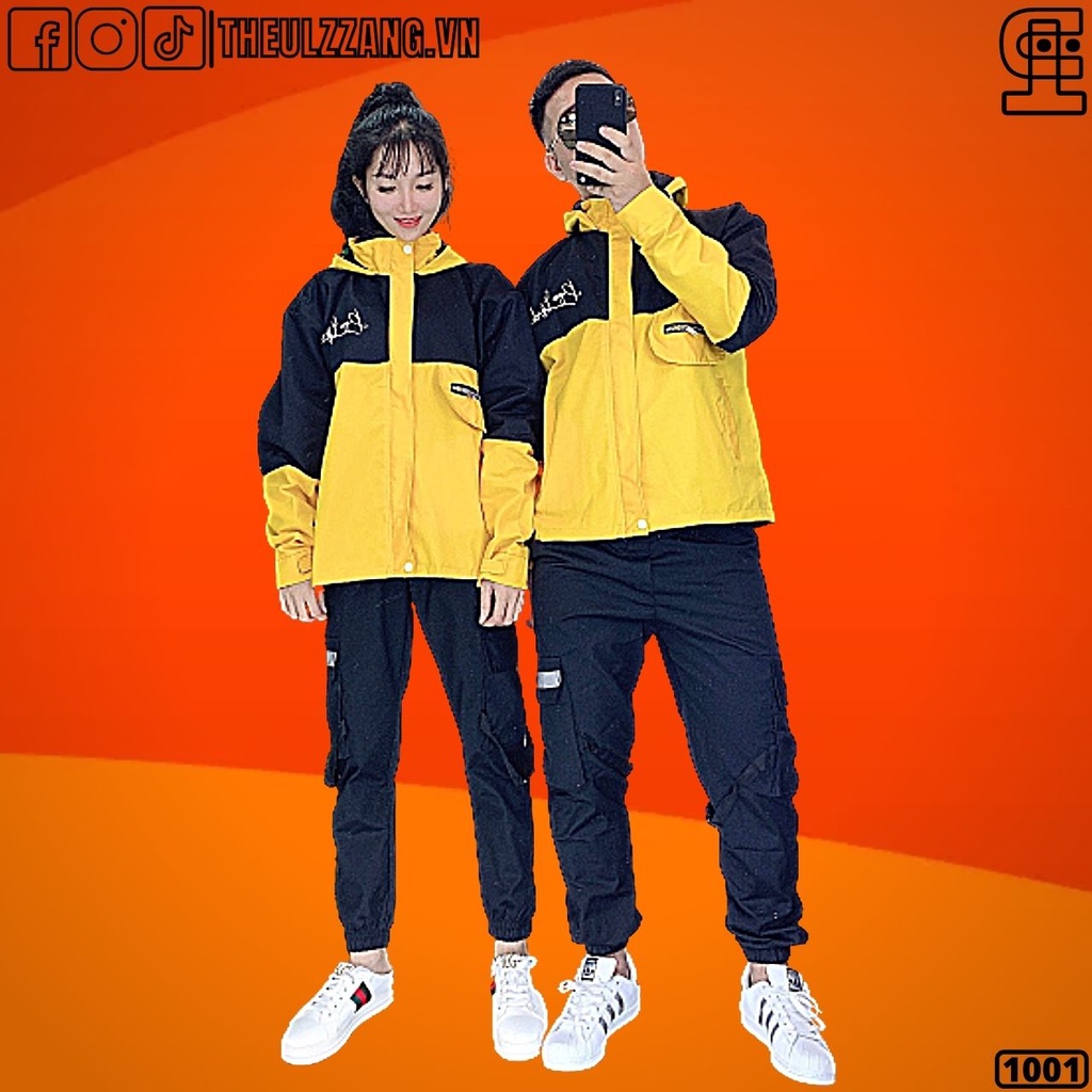 Áo Khoác Kaki Nam Nữ 2 Lớp Bomber Jacket CHỮ KÝ VÀNG - AK1001
