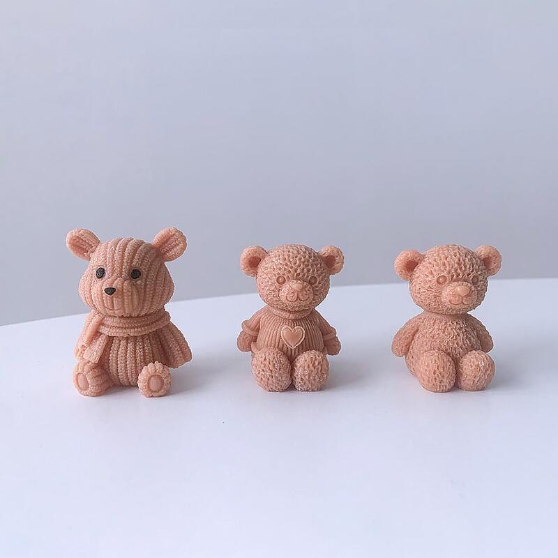 Khuôn Silicone Làm Bánh Hình Gấu Dễ Thương