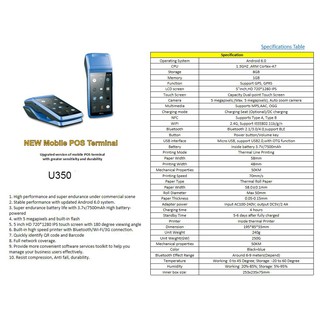 Máy in hóa đơn cầm tay Xprinter XP-I100