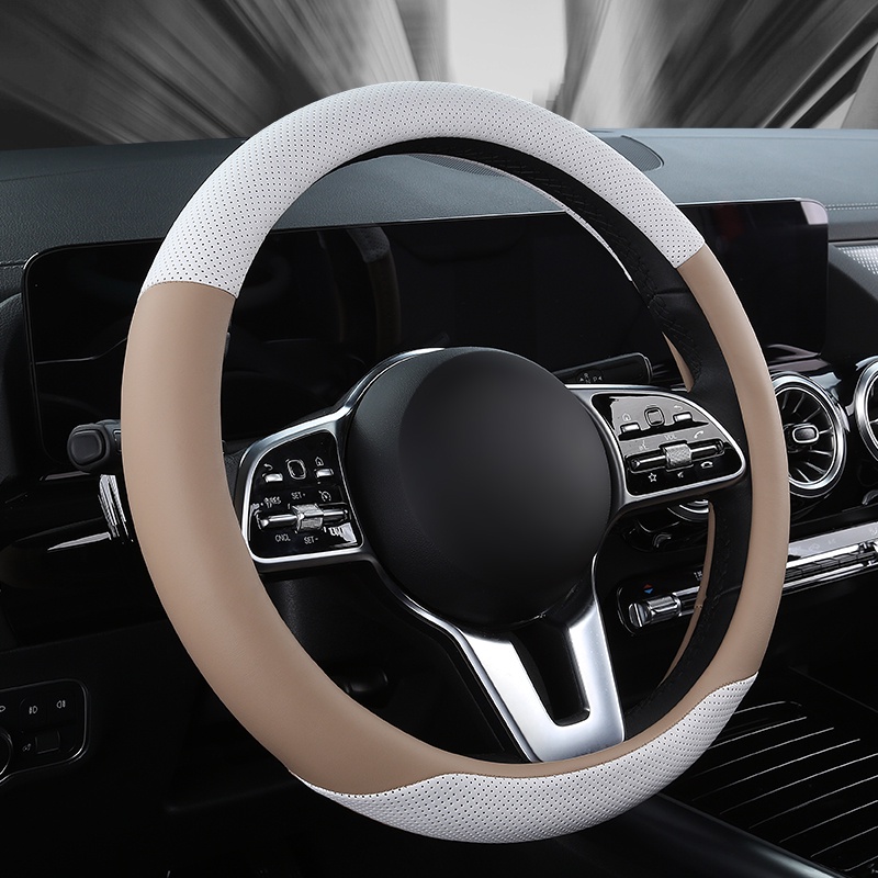 Bọc da vô lăng ô tô thể thao chống trượt cho Kia Cerato Saloon KOUP Sedan 2001-2020 Phụ kiện ô tô