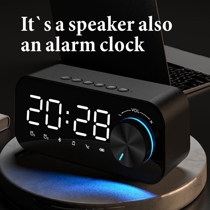 Loa Bluetooth Không Dây A50 Âm Thanh Đồng Hồ Báo Thức Đa Năng