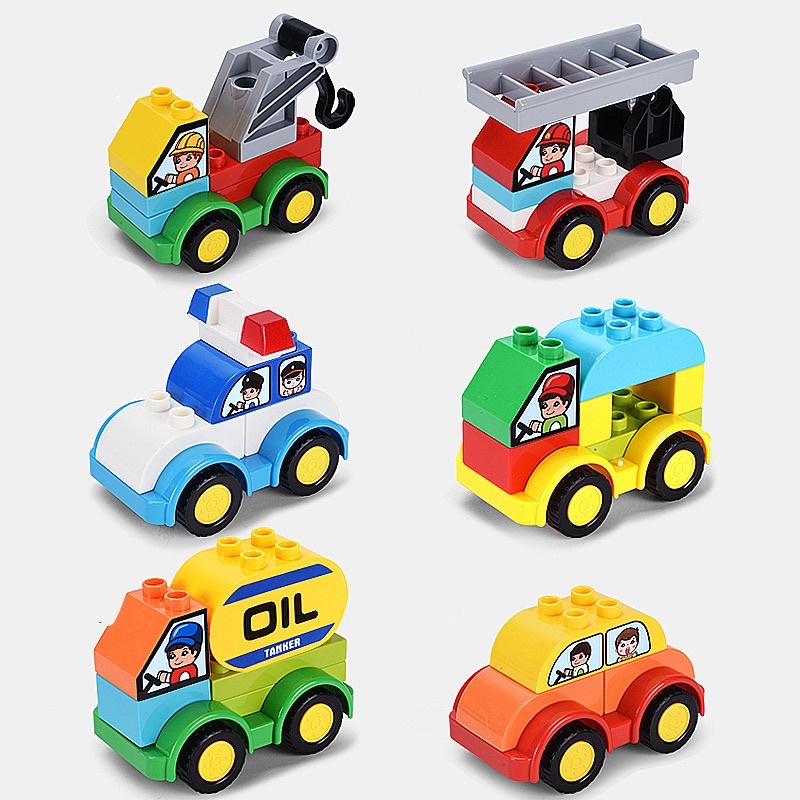 Robot đồ chơi biến hình xe size Lego Duplo 6 in 1 - 124 chi tiết