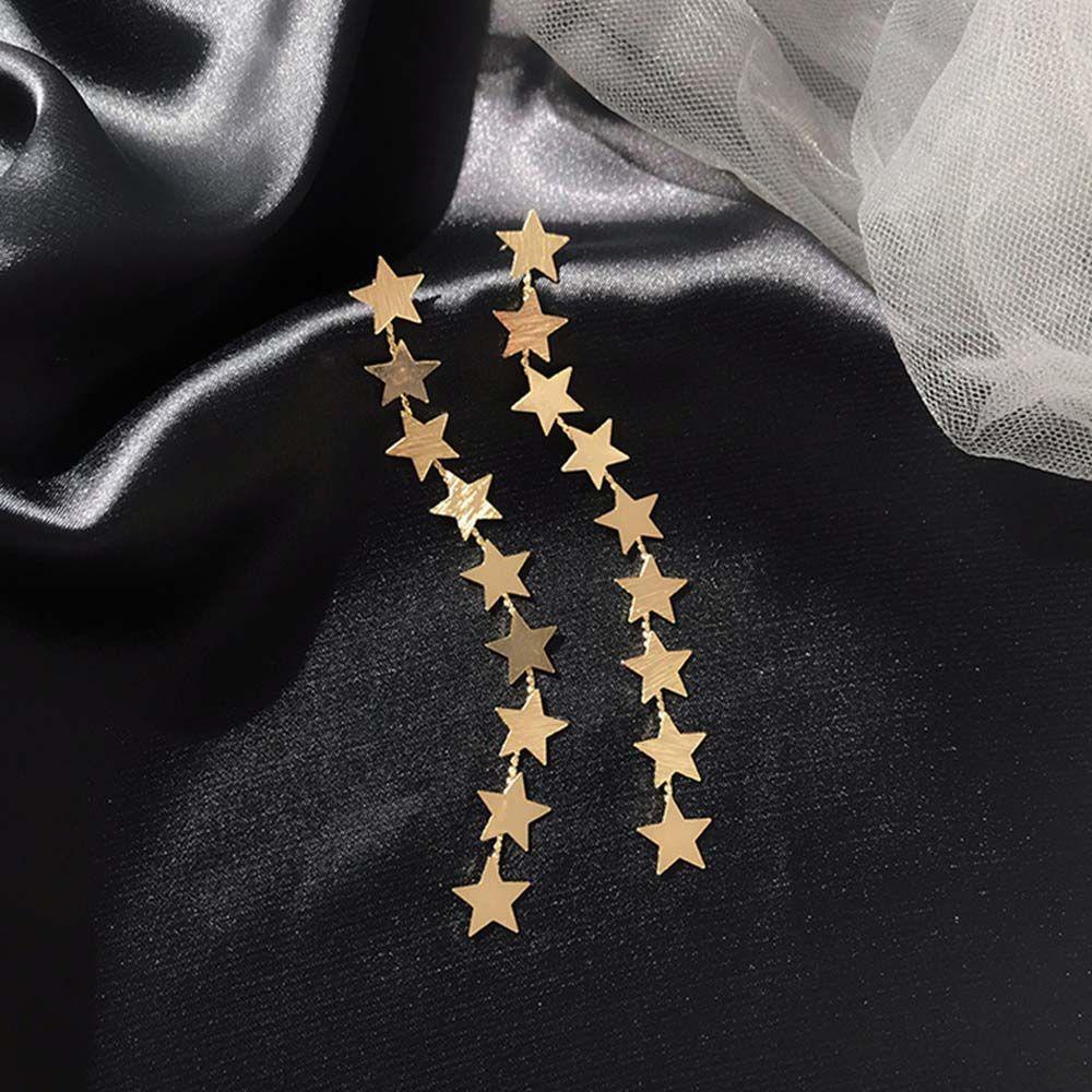 Bông Tai RALPH Dài Thanh Lịch|Bông Tai Ngôi Sao Tua Rua Xinh Xắn Cho Nữ