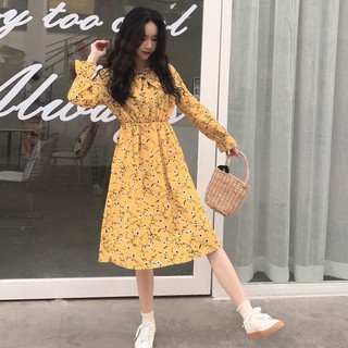 CCVN Đầm in họa tiết hoa thời trang vintage
