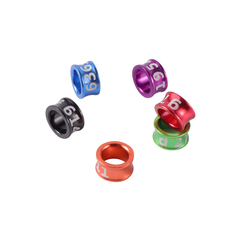 Bộ 10 Nhẫn Nhôm Đeo Chân Chim 4mm/4.7mm