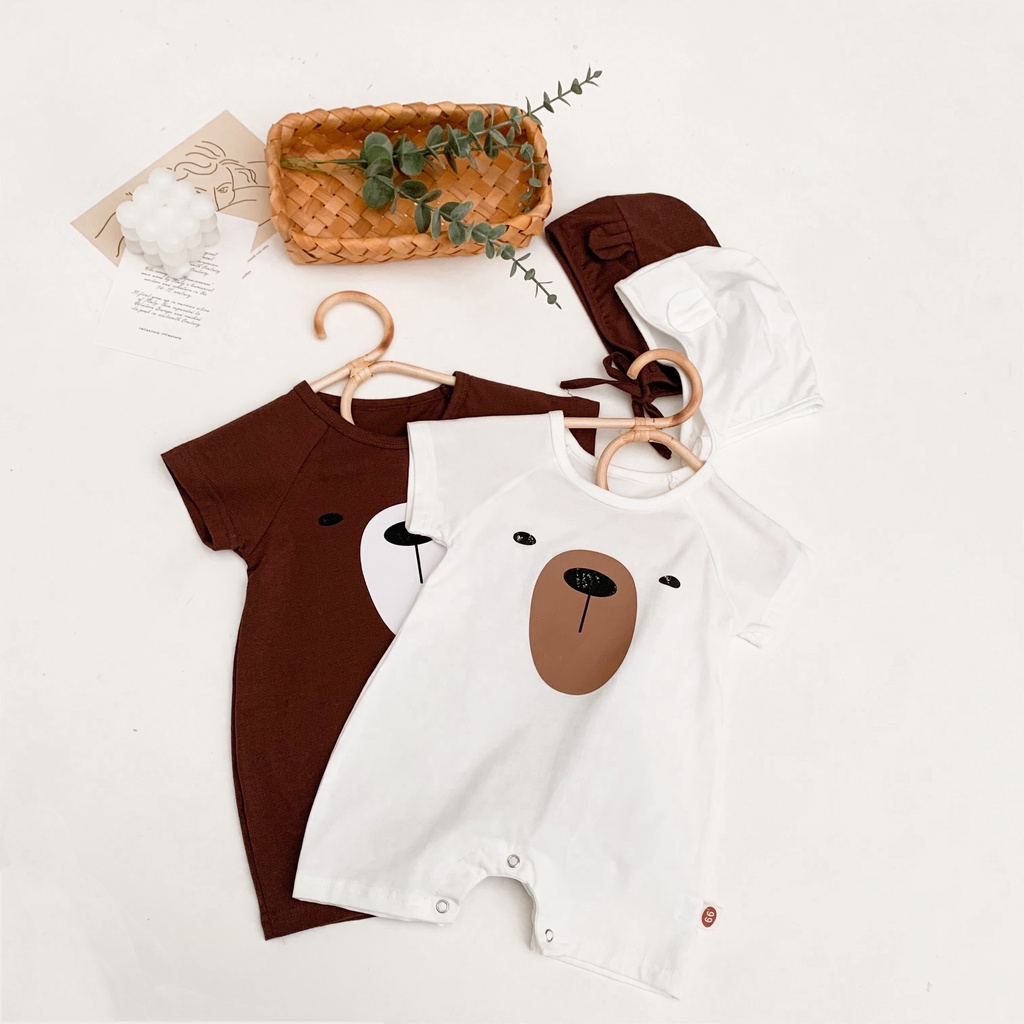 Áo liền quần hình chú gấu đáng yêu cho bé