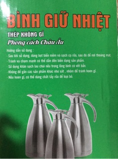 BÌNH ĐỰNG NƯỚC INOX 1LIT5