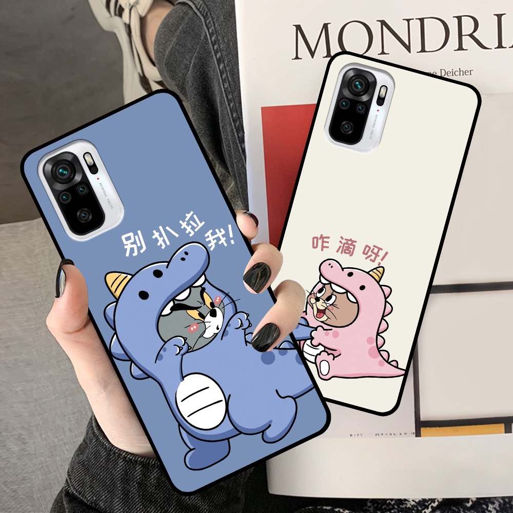 Ốp Xiaomi Redmi Note 10 4G / 5G / Note 10s /  Note 10 Pro in hình cặp đôi doremon, hổ, khủng long dễ thương