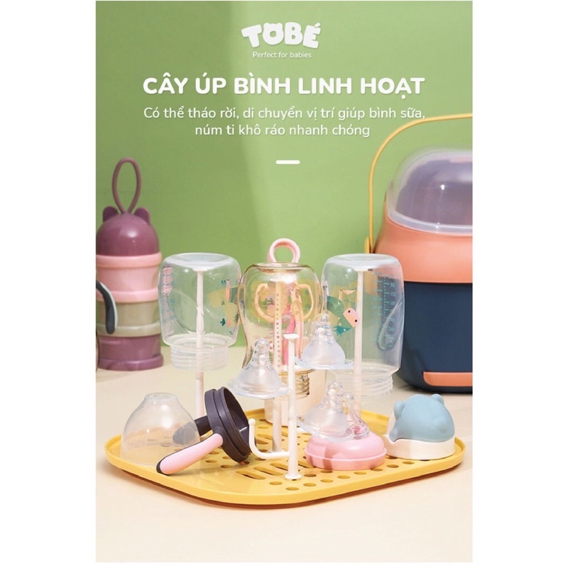 TOBÉ- ÚP BÌNH SỮA BINKY PLUS 2 MÀU MỚI NHẤT CÓ NẮP ĐẬY