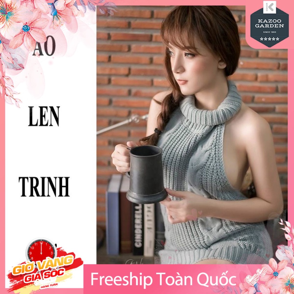 Áo Len Trinh Nữ Khoe Trọn Cơ Thể Màu Xám Freesize Dưới 65Kg Chất Len Siêu Mềm Mịn