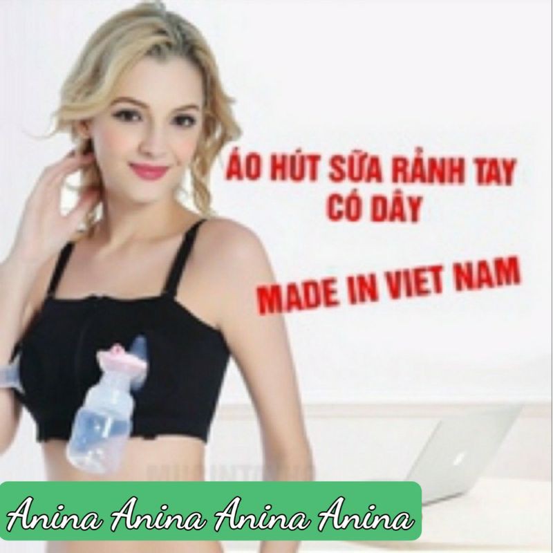 AÓ HÚT SỮA RẢNH TAY HÀNG VIỆT NAM - ÁO LÓT HÚT SỮA RẢNH TAY CHẤT LƯỢNG CAO ( KÈM DÂY ÁO) AHS05