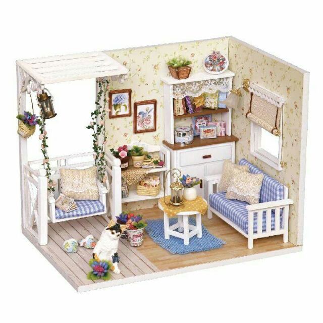 Mô hình nhà gỗ búp bê dollhouse DIY – H013 Kitten Diary