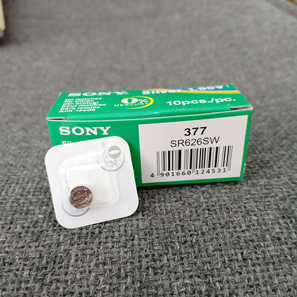 [HOT SALE] Pin Đồng Hồ đeo tay Sony SR626SW – Pin 377 (vỉ 1 viên)
