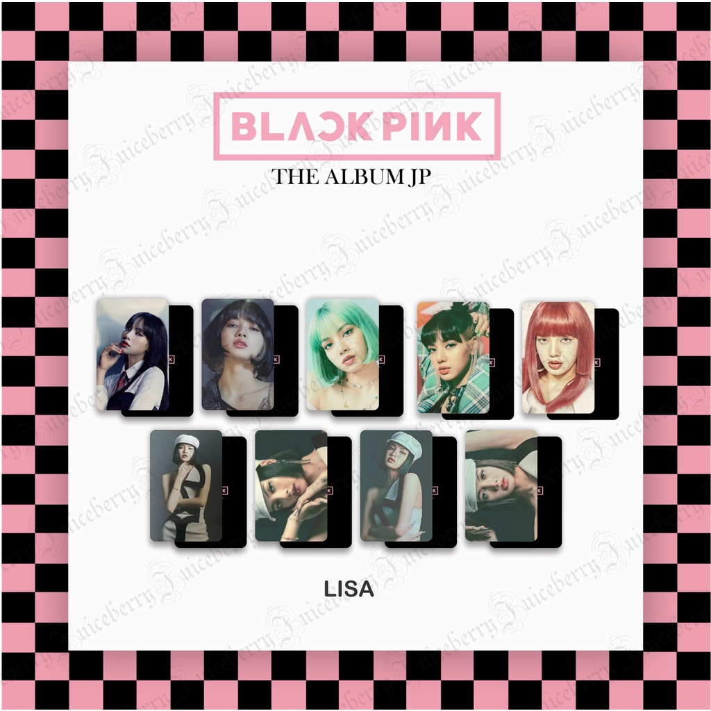 Bộ ảnh photocard fanmade BLACKPINK LISA Full The Album JP E100