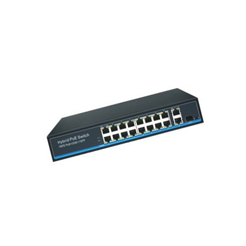 16-Port FE PoE + 2-Port GE Uplink + 1-Port SFP Switch HASIVO S2600P-16F-2G-1S - Hàng chính hãng