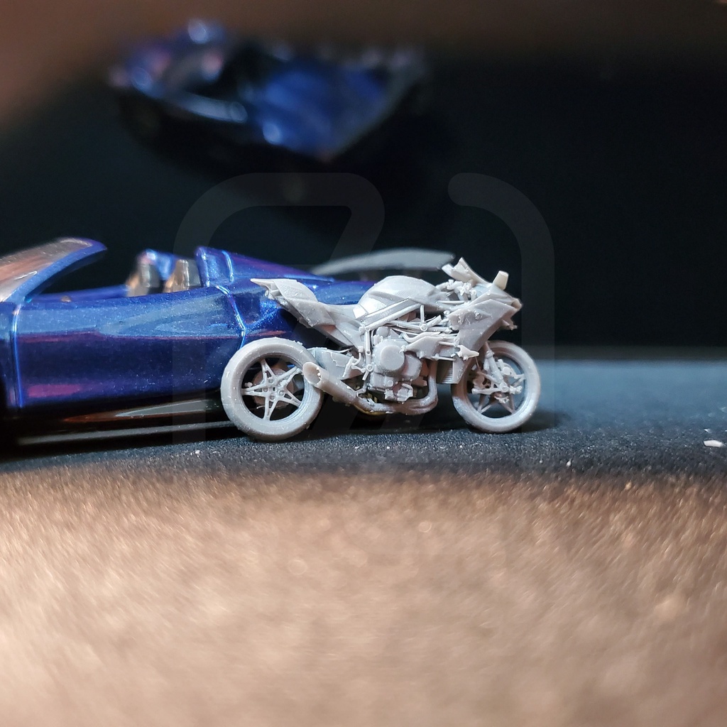 Xe môtô dành cho mô hình 1:64