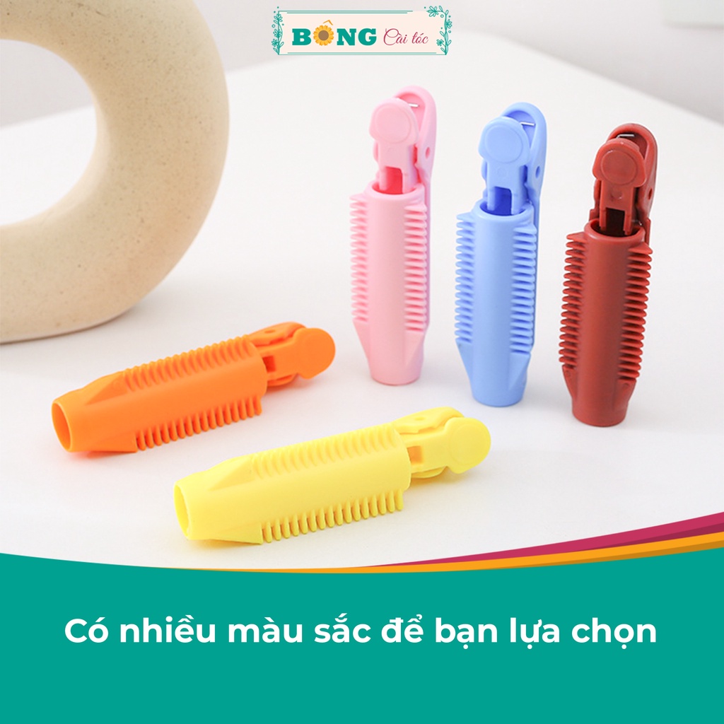 Kẹp lô cuốn tóc tạo phồng, tạo nếp, tạo xoăn cho tóc nhiều màu phong cách Hàn Quốc KT30 - Kẹp tóc mái BÔNG Cài Tóc