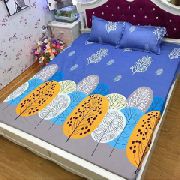 Ga Giường Bọc Đệm Kèm 2 Vỏ Gối Poly Cotton Kích Thước m6 hoặc m8 Nhiều Mẫu