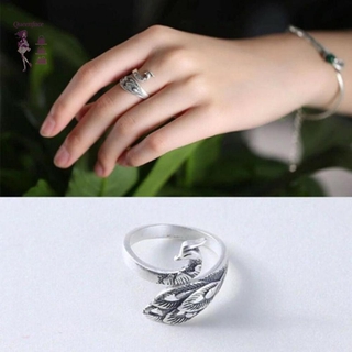Nhẫn Nữ Hình Con Công Thời Trang Vintage