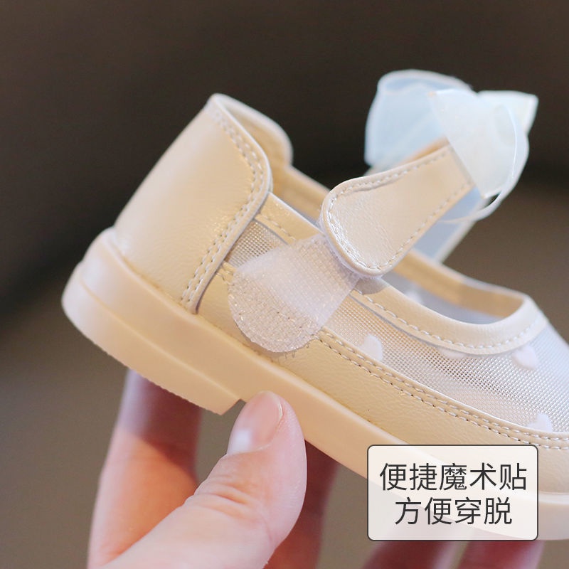 Giày Sandal Đế Mềm Phối Lưới Thoáng Khí Phong Cách Công Chúa Cho Bé Gái 1-3 Tuổi