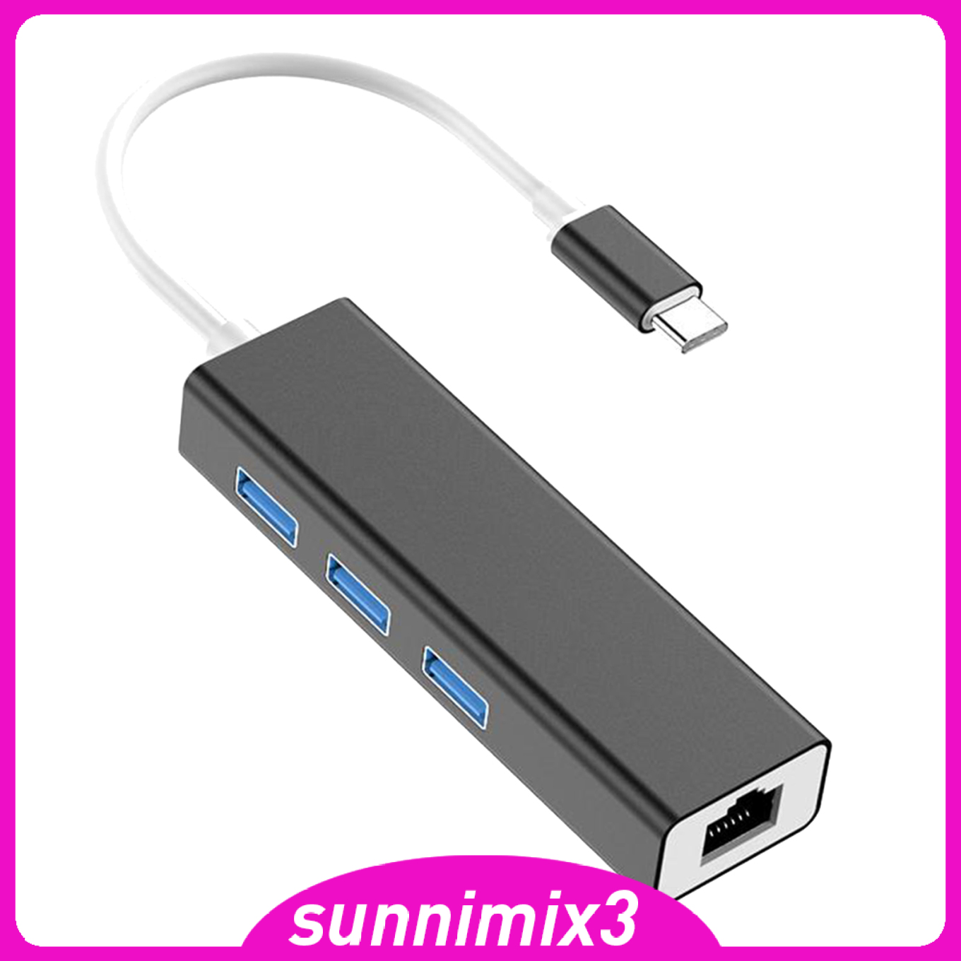 Bộ Chuyển Đổi Usb C Sang Ethernet Lan Rj45 Màu Bạc | BigBuy360 - bigbuy360.vn