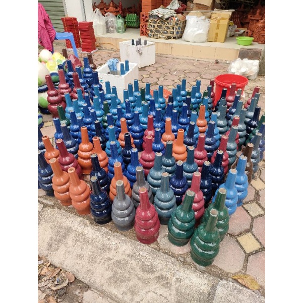 Hồ lô thu lôi chống sét cao 35cm gốm sứ Bát Tràng chính hãng, lắp trên mái nhà phù hợp với mọi loại kim thu lôi