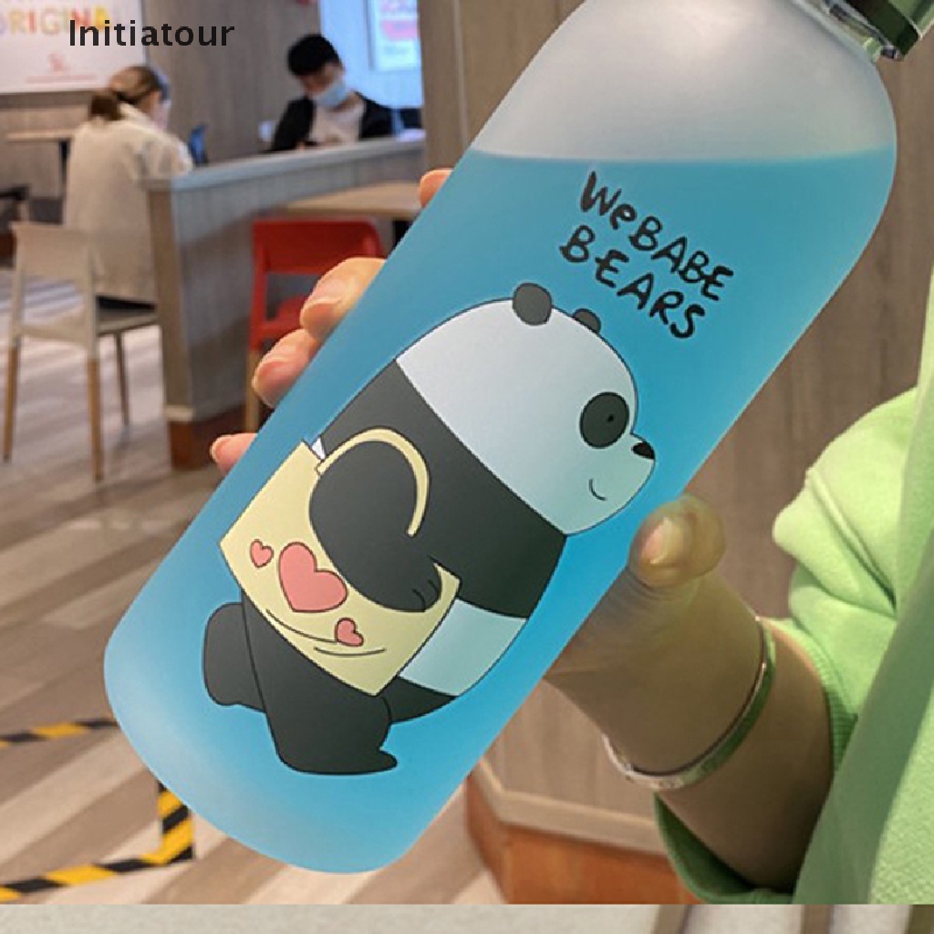 Bình Nước Trong Suốt Hình Gấu Trúc 1000ml