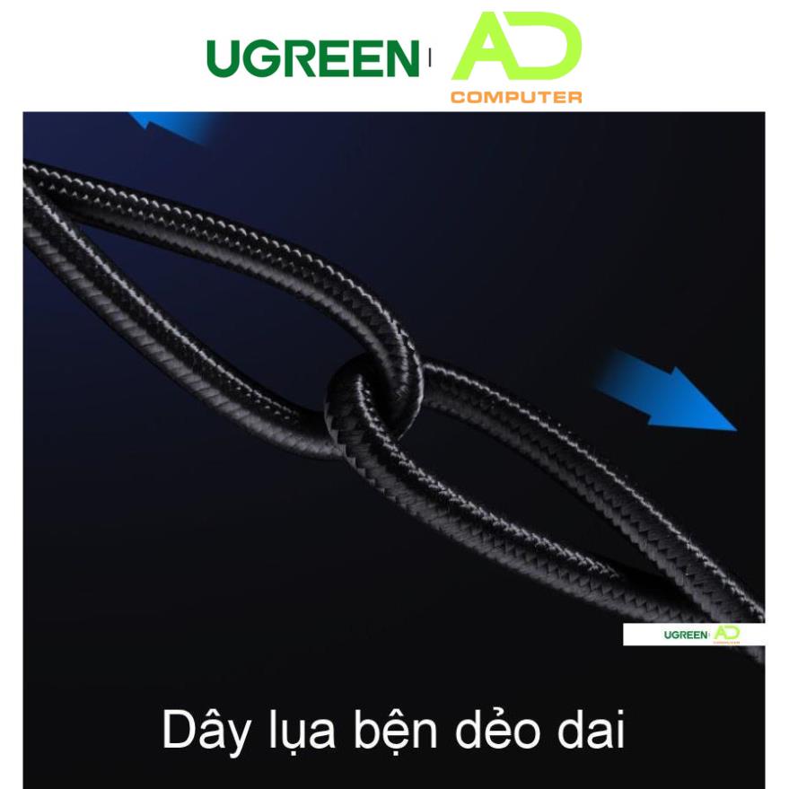 Cáp chuyển đổi âm thanh 3.5mm đầu đực sang 6.35mm đầu đực UGREEN AV127