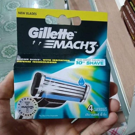 hộp 12 vỉ cạo râu Gillette 3 lưỡi