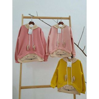 Áo hoodie bé gái size nhí