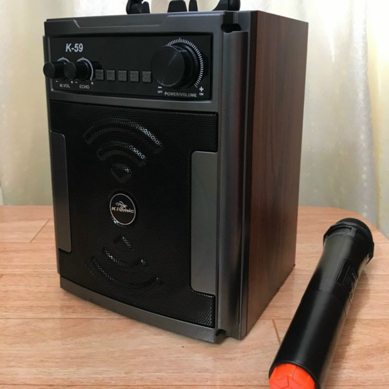 Loa tự sướng K59 kèm 1 mic ko dây.