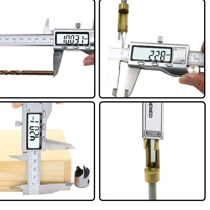 Bộ Dụng Cụ Đo Kỹ Thuật Số 6 inch Gồm Thước Kẻ Và Vỏ Kim Loại Tafware SH20 ★★★.