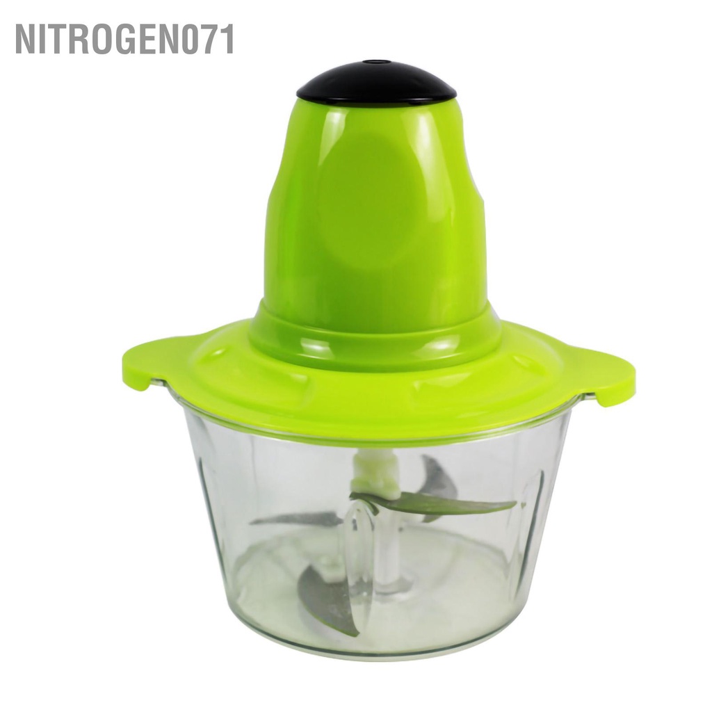 Máy xay thịt, máy xay (2L) - Máy cắt thực phẩm bằng điện Dao chiều Lưỡi dao nhẹ chế biến cầm tay cho hộ gia đình Nitrogen071