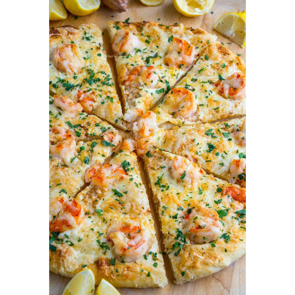 PIZZA SHRIMP SCAMPI - TÔM BƠ TỎI