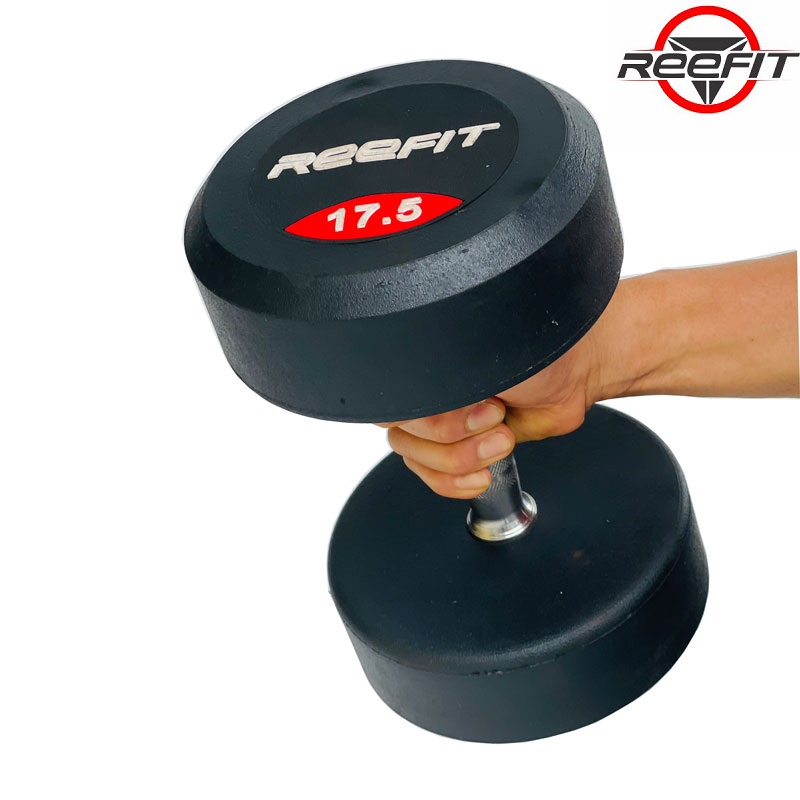 Bộ 2 tạ tay cao su REEFIT 17.5kg (2 cục 17.5kg tổng 35kg)